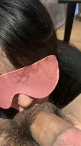 蒙眼口交